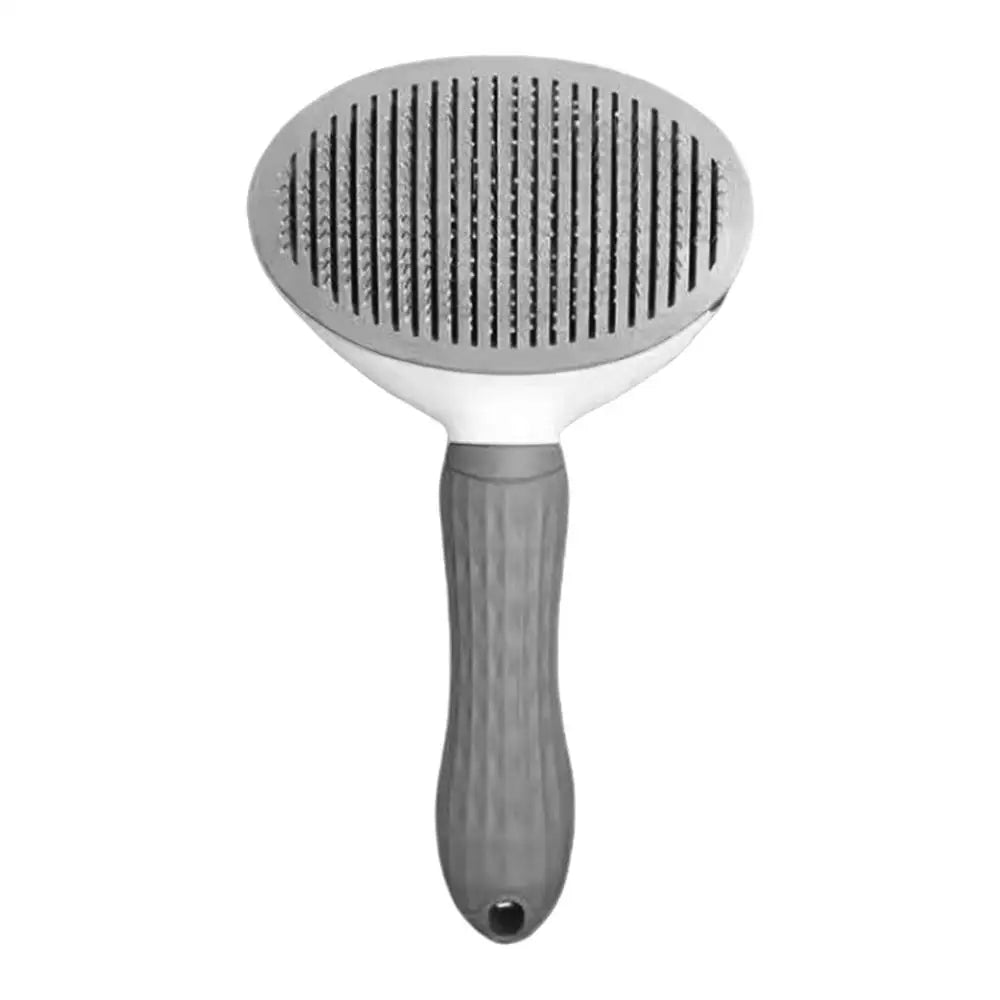 Cat Hair Cleaning Dematting Brush Comb Dog Hair Removal Brush Cat Slicker Brush Cat Grooming Brush Dog Comb with Release Button