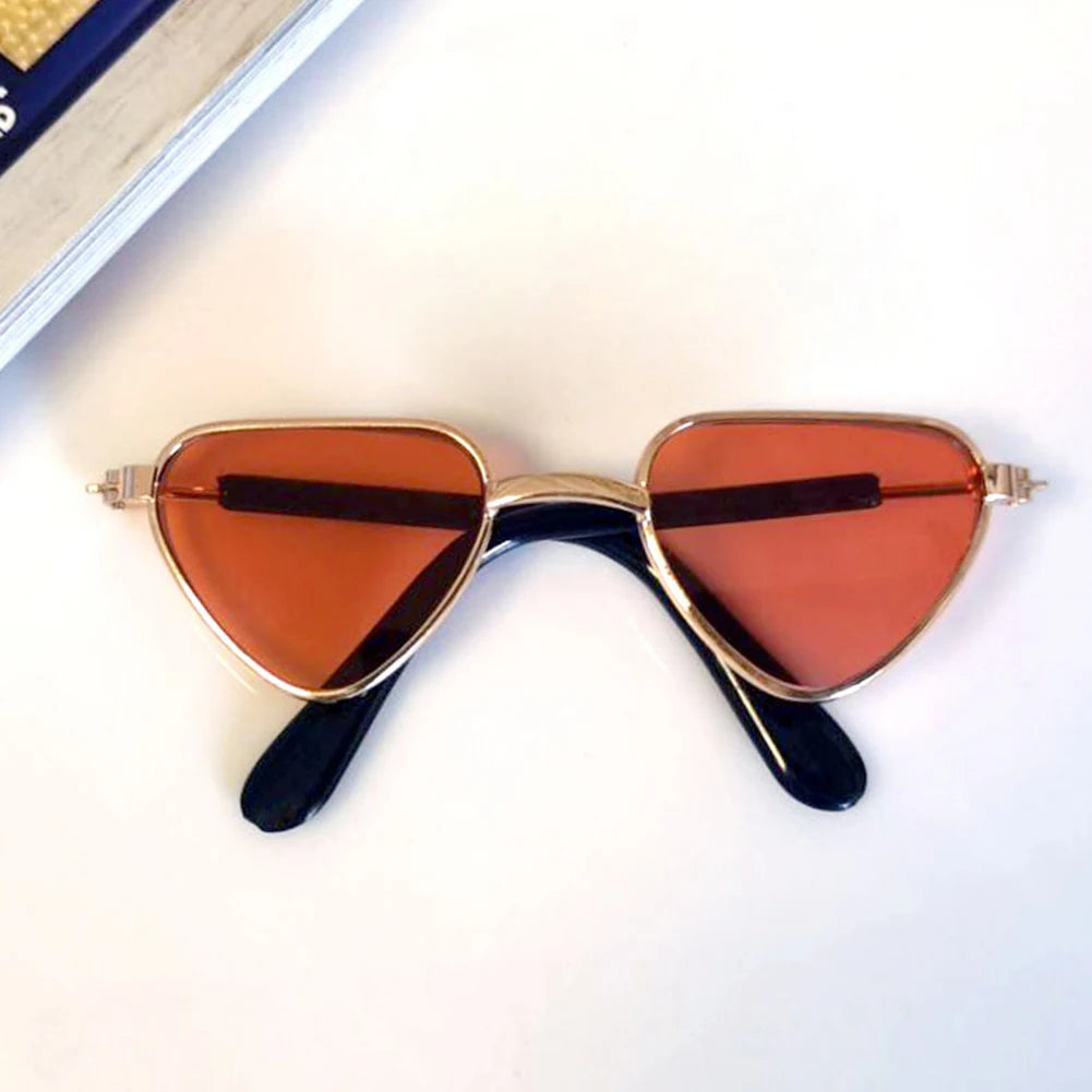 Dog Sunglasses Cat Pet Products Lovely Vintage Round Reflection Eye Wear Glasses For Small Dog Cat Pet Photos Props Accessories