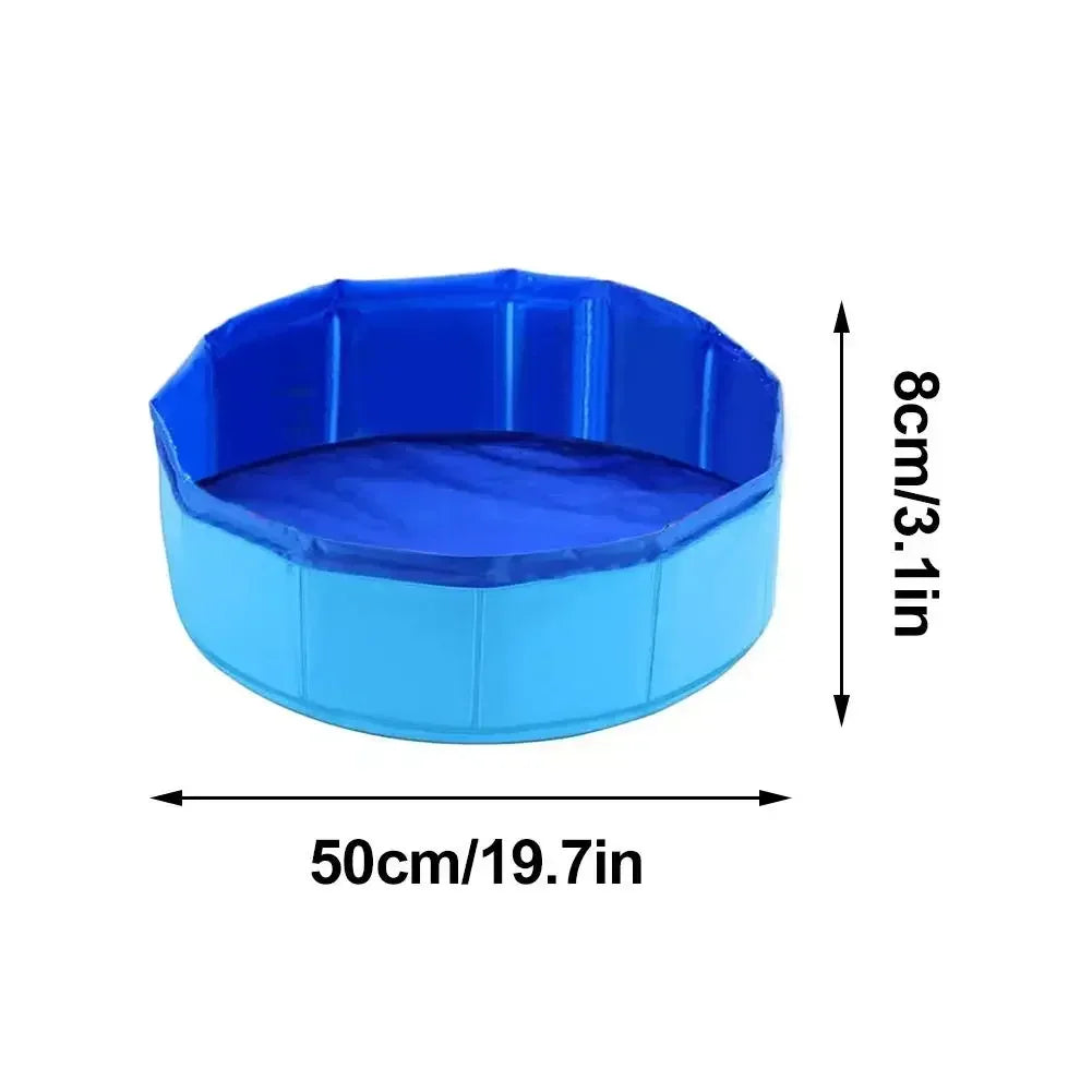 Foldable Cat Pool Toy Play Water Bath Tub for Dogs and Cats Summer Cool Pet Cleaning Basin with Turtle Starfish Octopus Design