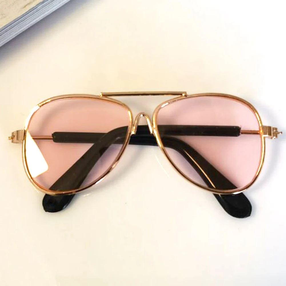Dog Sunglasses Cat Pet Products Lovely Vintage Round Reflection Eye Wear Glasses For Small Dog Cat Pet Photos Props Accessories