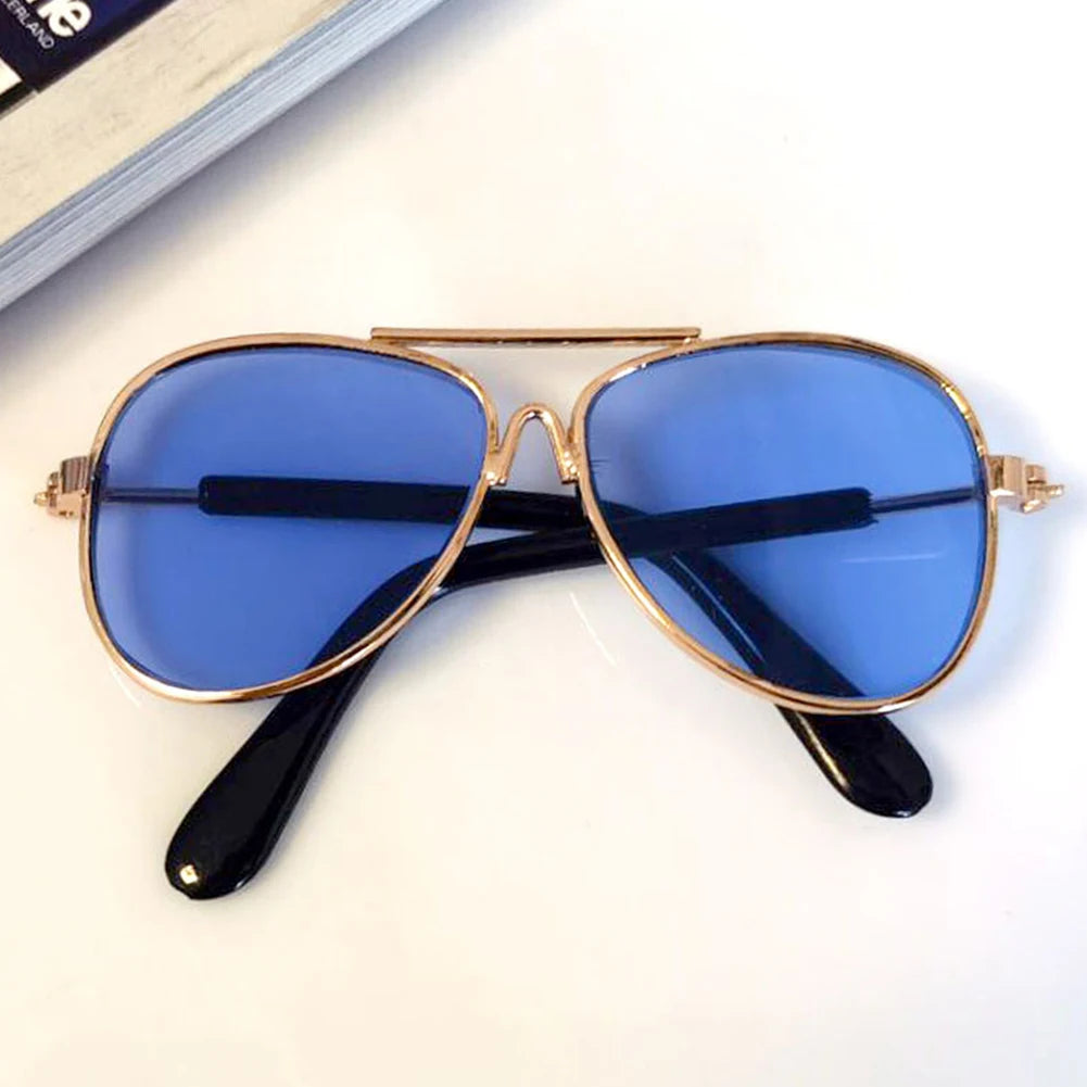 Dog Sunglasses Cat Pet Products Lovely Vintage Round Reflection Eye Wear Glasses For Small Dog Cat Pet Photos Props Accessories
