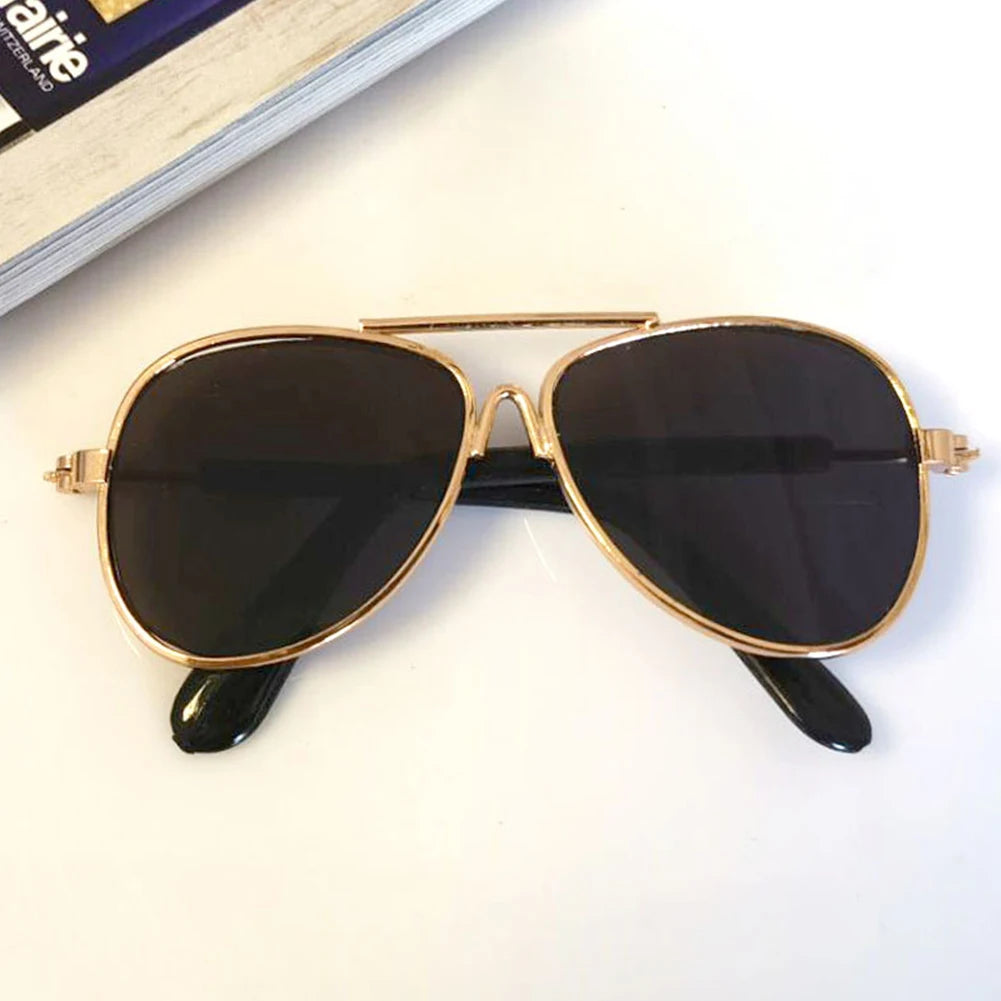 Dog Sunglasses Cat Pet Products Lovely Vintage Round Reflection Eye Wear Glasses For Small Dog Cat Pet Photos Props Accessories