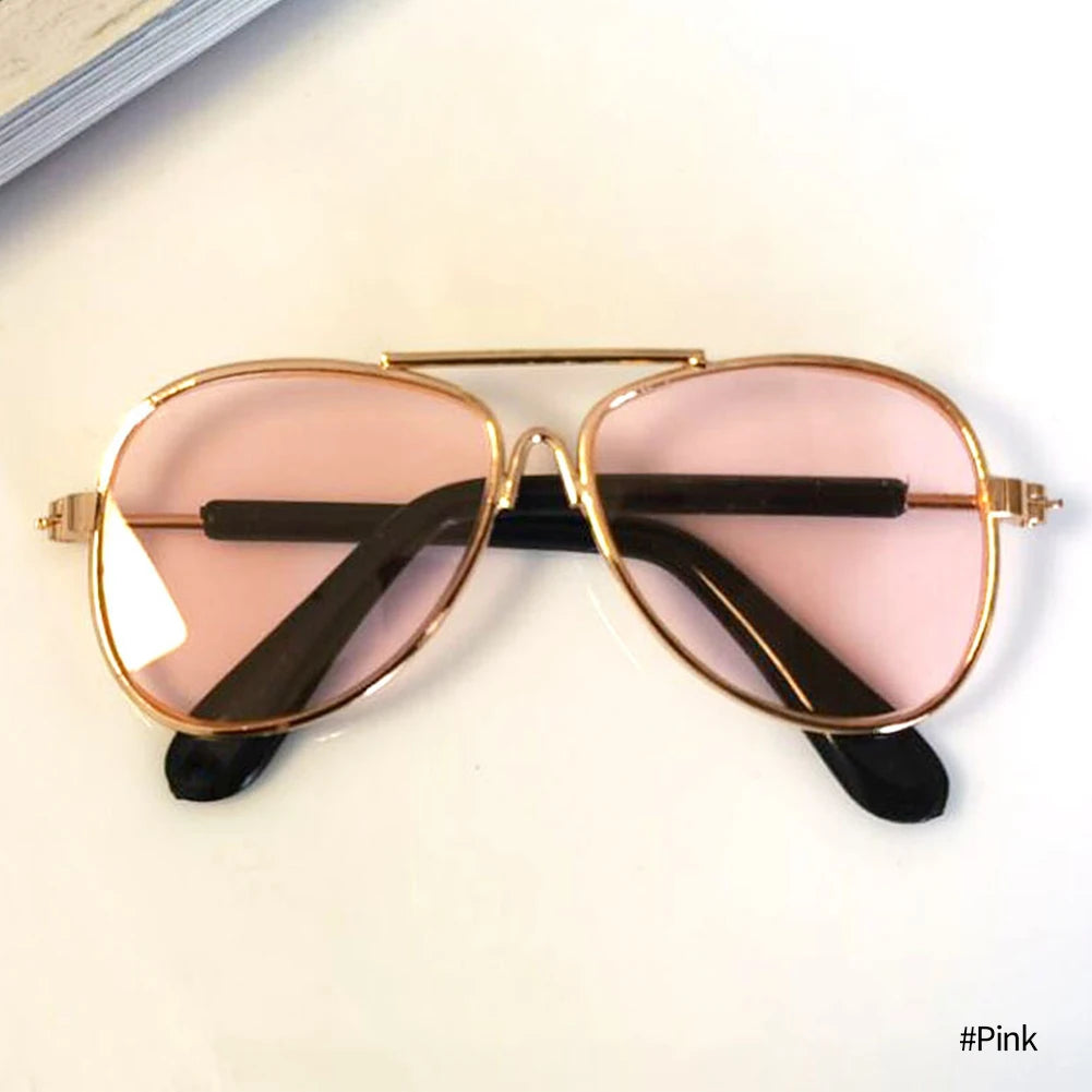Dog Sunglasses Cat Pet Products Lovely Vintage Round Reflection Eye Wear Glasses For Small Dog Cat Pet Photos Props Accessories