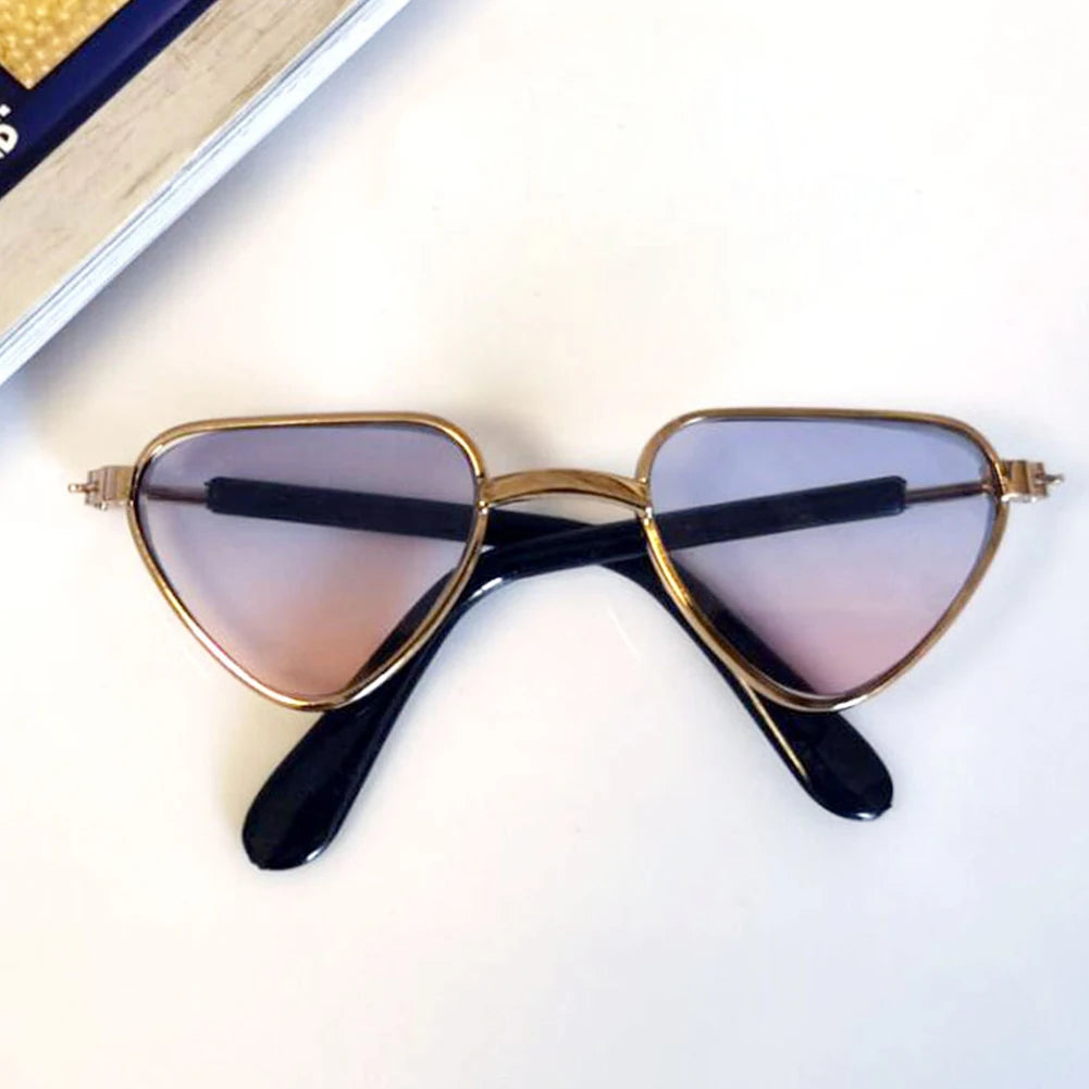 Dog Sunglasses Cat Pet Products Lovely Vintage Round Reflection Eye Wear Glasses For Small Dog Cat Pet Photos Props Accessories