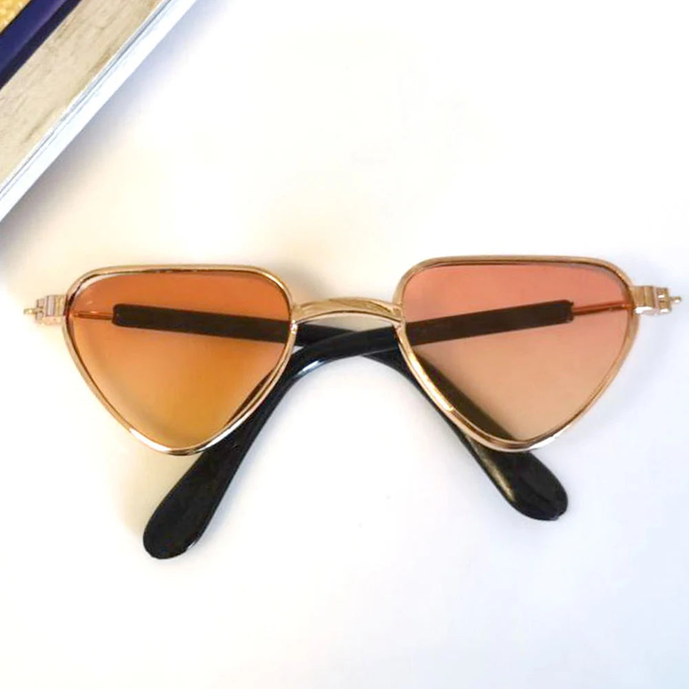 Dog Sunglasses Cat Pet Products Lovely Vintage Round Reflection Eye Wear Glasses For Small Dog Cat Pet Photos Props Accessories
