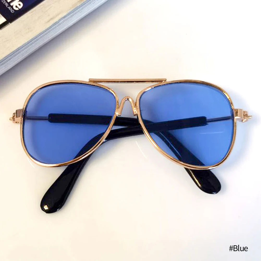 Dog Sunglasses Cat Pet Products Lovely Vintage Round Reflection Eye Wear Glasses For Small Dog Cat Pet Photos Props Accessories