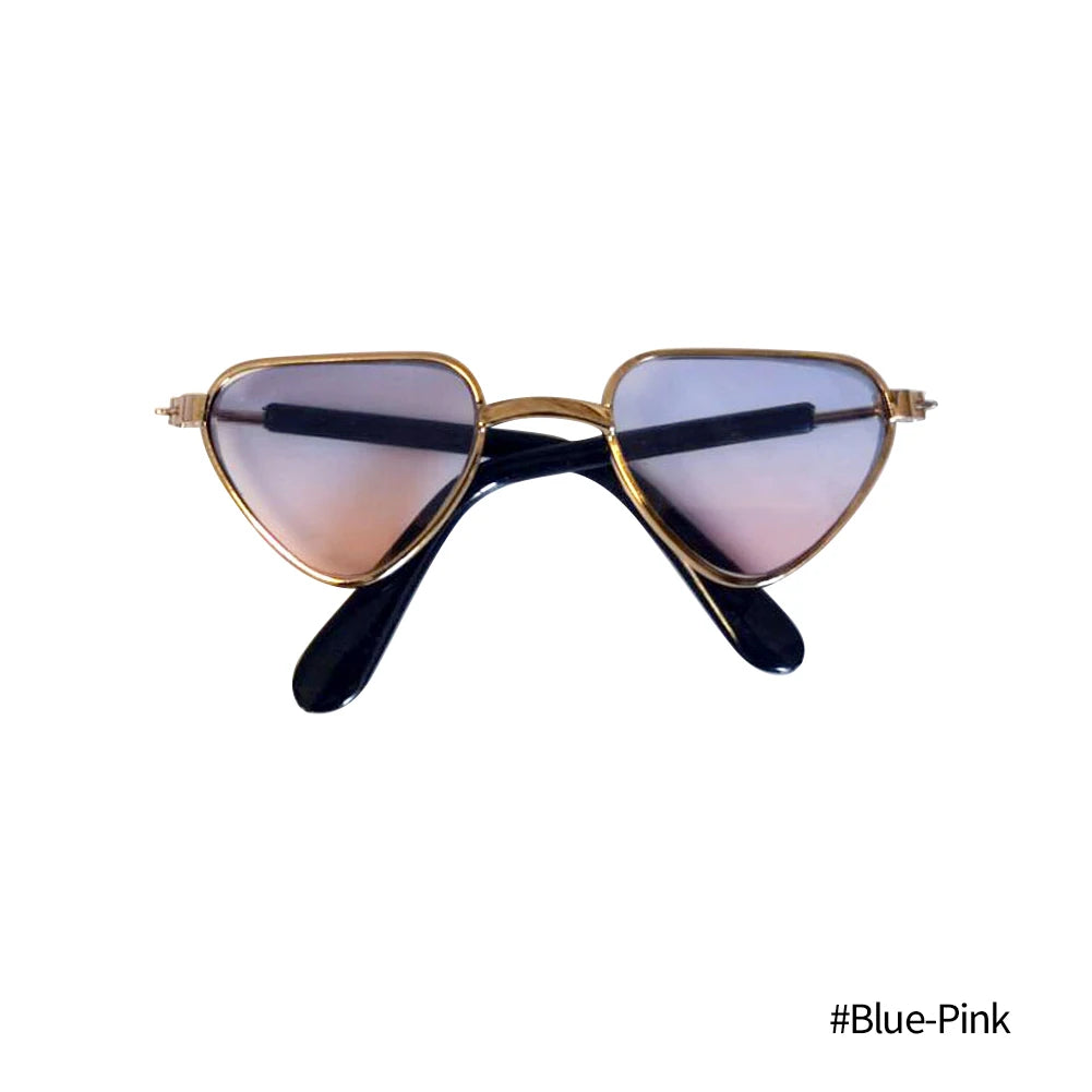 Dog Sunglasses Cat Pet Products Lovely Vintage Round Reflection Eye Wear Glasses For Small Dog Cat Pet Photos Props Accessories